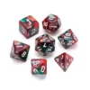 Marble Series: Red & Green - Numbers: White