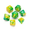 Marble Series: Yellow & Green - Numbers: White