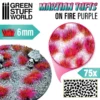Martian Fluor Tufts - ON FIRE PURPLE