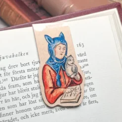 Medieval Cat Lover Magnetic Bookmark