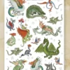 Medieval Dragons Sticker Set