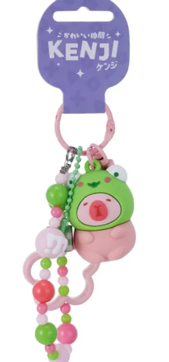 Mima Capybara Frog Cosplay Keychain w/ Bracelet