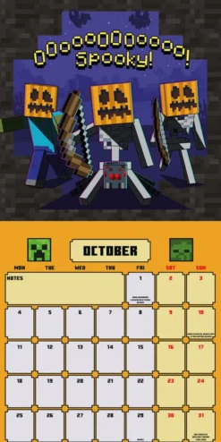 Minecraft 2027 Official Wall Calendar