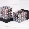 12 mm Copper/Silver w White Dice Block 36 D6