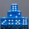 16 mm Transparent Sky Blue Dice Set 12 D6
