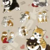Mofusand Puzzle No. 3026 - Kittens & Puppies 300 pcs
