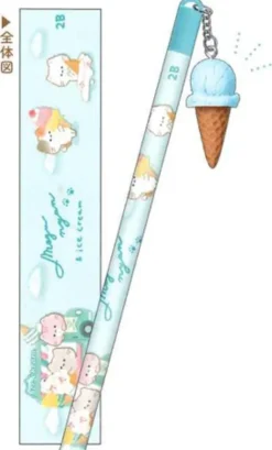 Mogu Nyan Pencil w/ Green Ice Cream Mascot