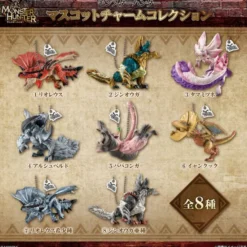 Monster Hunter Mascot Charm Keychain 4 cm