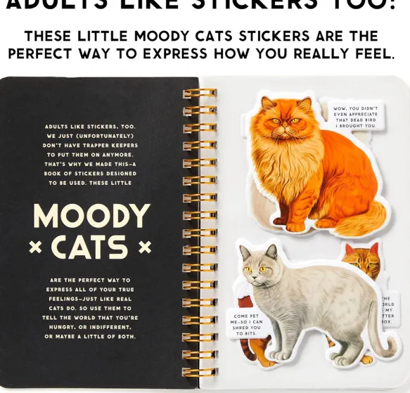 Moody Cats Sticker Book