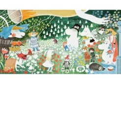 Moomin Greeting Card - Sommarkalas med muminkaraktärer