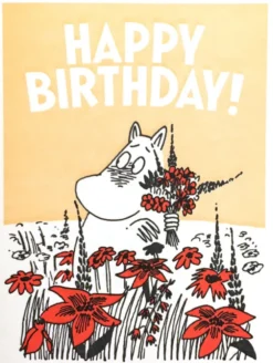 Moomin Letterpress Greeting Card - Happy Birthday