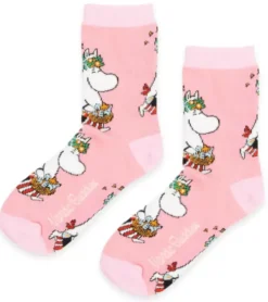 Moominmamma Flower Crown Pink Classic Socks EU 36-42
