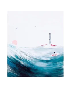 Moomin Mini Poster - Pappan och havet