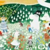 Moomin Mini Poster - Sommarkalas med muminkaraktärer