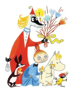 Moomin Postcard - Filifjonkan med påskris