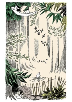 Moomin Postcard - Mumin i skogen