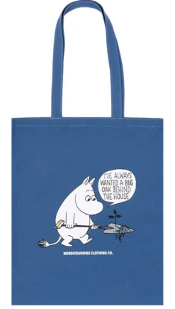 Moomintroll Gardening Tote Bag Blue