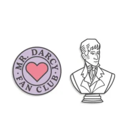 Mr. Darcy Fan Club Enamel Pin Set - 2 pcs