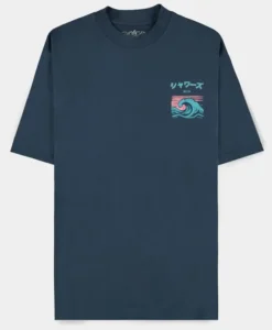 Navy Vaporeon Short Sleeved T-shirt (Loose fit)