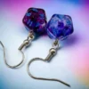 Nebula Nocturnal Mini-Poly D20 Hook Earrings Pair