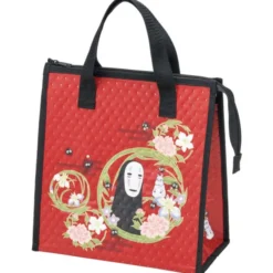 No Face Insulated Lunch Tote Bag Red