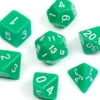 Opaque Series: Green - Numbers: White