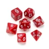 Opaque Series: Red - Numbers: White