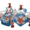 Orange Tabby Cat set of 7 dice