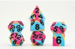 Pansexual Flag set of silicone dice