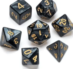 Pearl Series: Black - Numbers: Gold