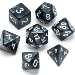 Pearl Series: Black - Numbers: White