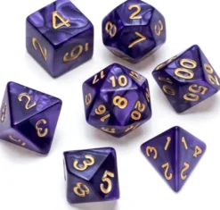 Pearl Series: Purple - Numbers: Gold