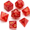 Pearl Series: Red - Numbers: Gold