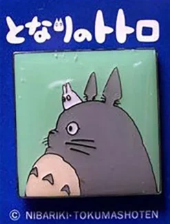 Pin Badge Large and Small Totoro Side
