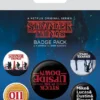 Pin Badges 5-Pack Upside Down