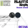 Plastic Bases - Round 25mm BLACK