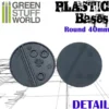 Plastic Bases - Round 40mm BLACK