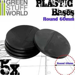 Plastic Bases - Round 60 mm BLACK