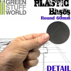 Plastic Bases - Round 60 mm BLACK