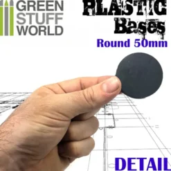 Plastic Bases - Round 50mm BLACK
