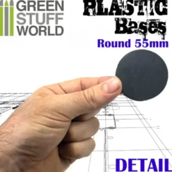 Plastic Bases - Round 55mm BLACK