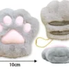 Plush Mini Hanger: Grey Tabby Paw