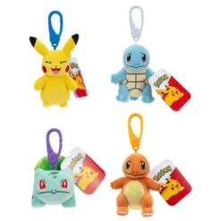 Pokémon Plush Figure Clip On 10 cm - Pokémon Starters