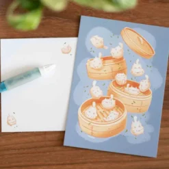 Postcard - Cat Dumplings
