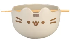 Pusheen Ramen Bowl w/ Chopsticks
