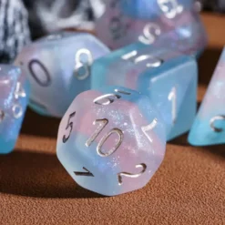 Rays of Pride - Frosted Transgender set of 7 dice