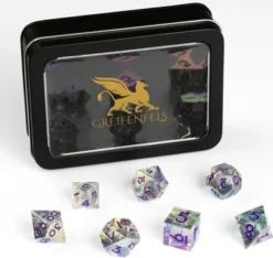 Razor Iridescent Clear, Glitter core