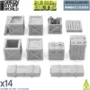 Resin Wooden Crates