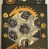 Roman Gothic Numbers set of 7 dice - Purple