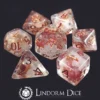 Rose dice set of 7 Dice